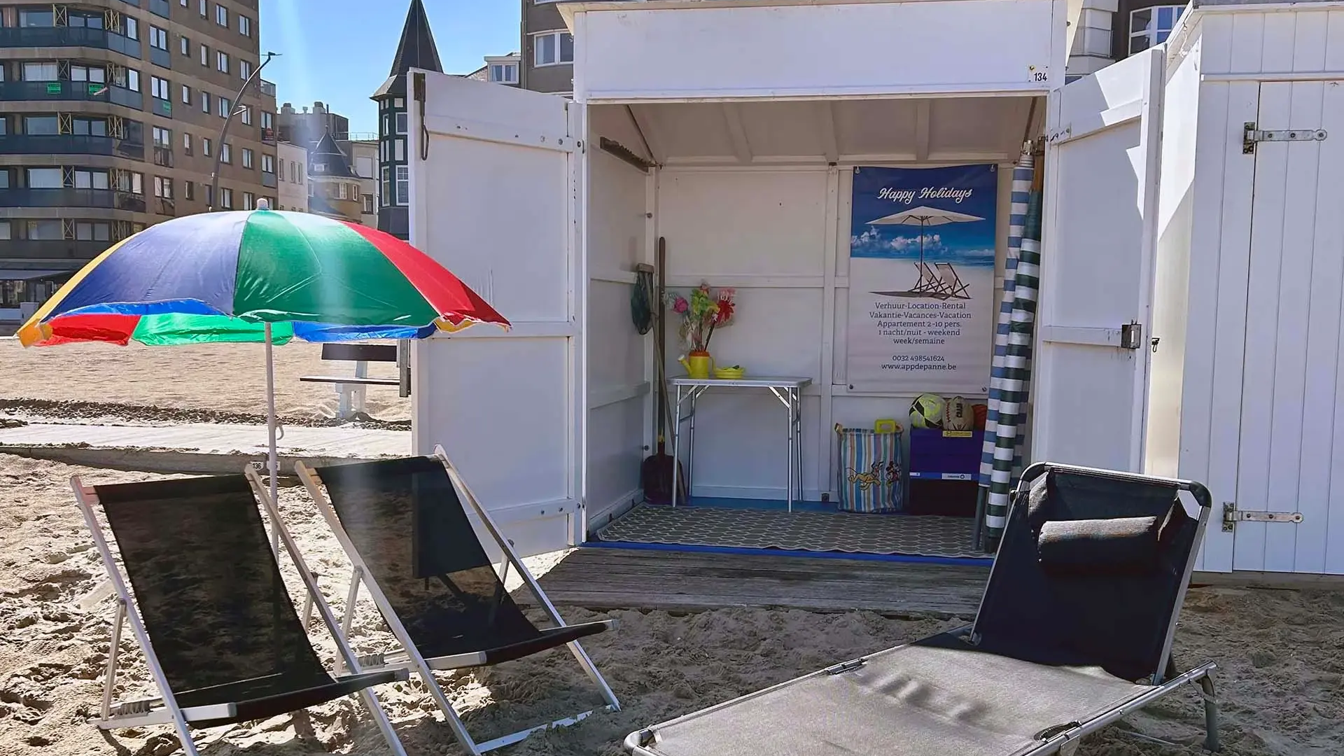 huren aan het strand