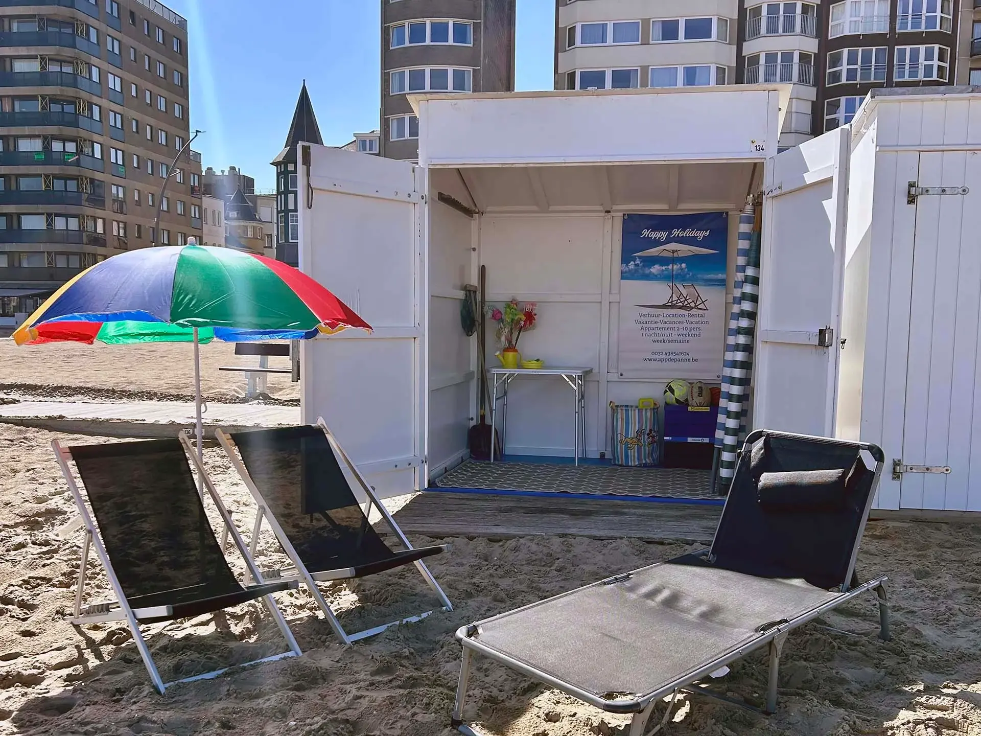 huren aan het strand