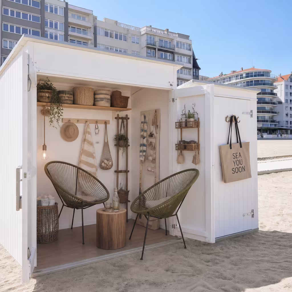 inhoud strandcabine